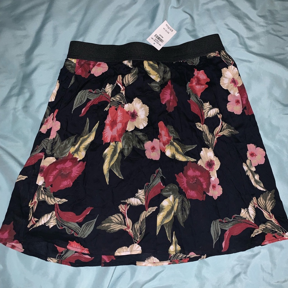 Floral Flowy Skater Skirt